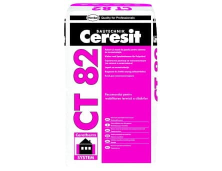 Adeziv si masa de spaclu polistiren Ceresit CT 82