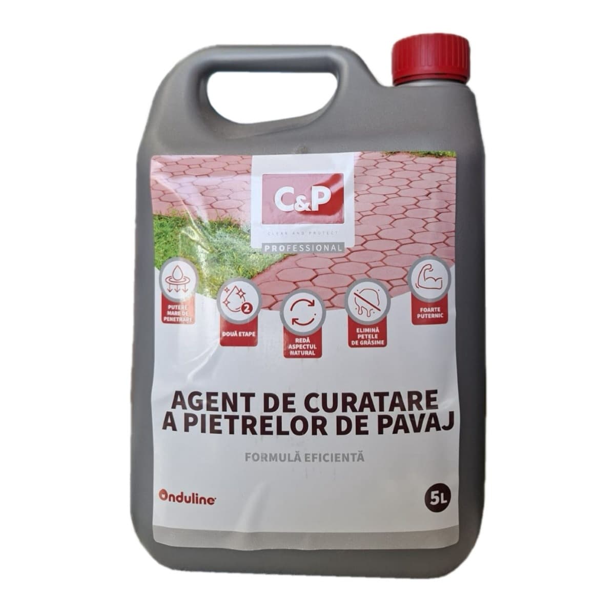 Agent curatare pietre de pavaj Onduline C&P, 5 L
