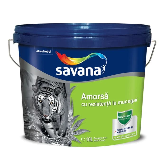 Amorsa pentru pereti cu rezistenta la mucegai Savana 10 L