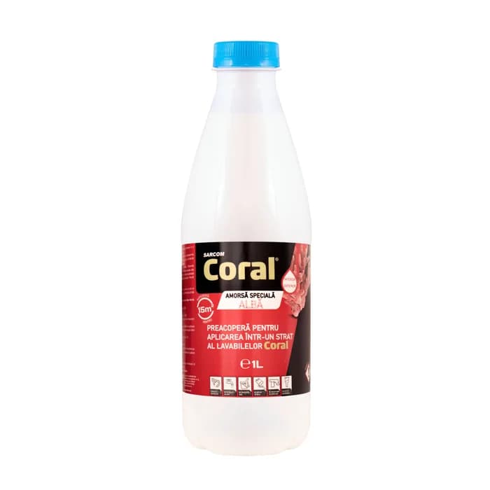 Amorsa perete Coral, interior / exterior, 1 L