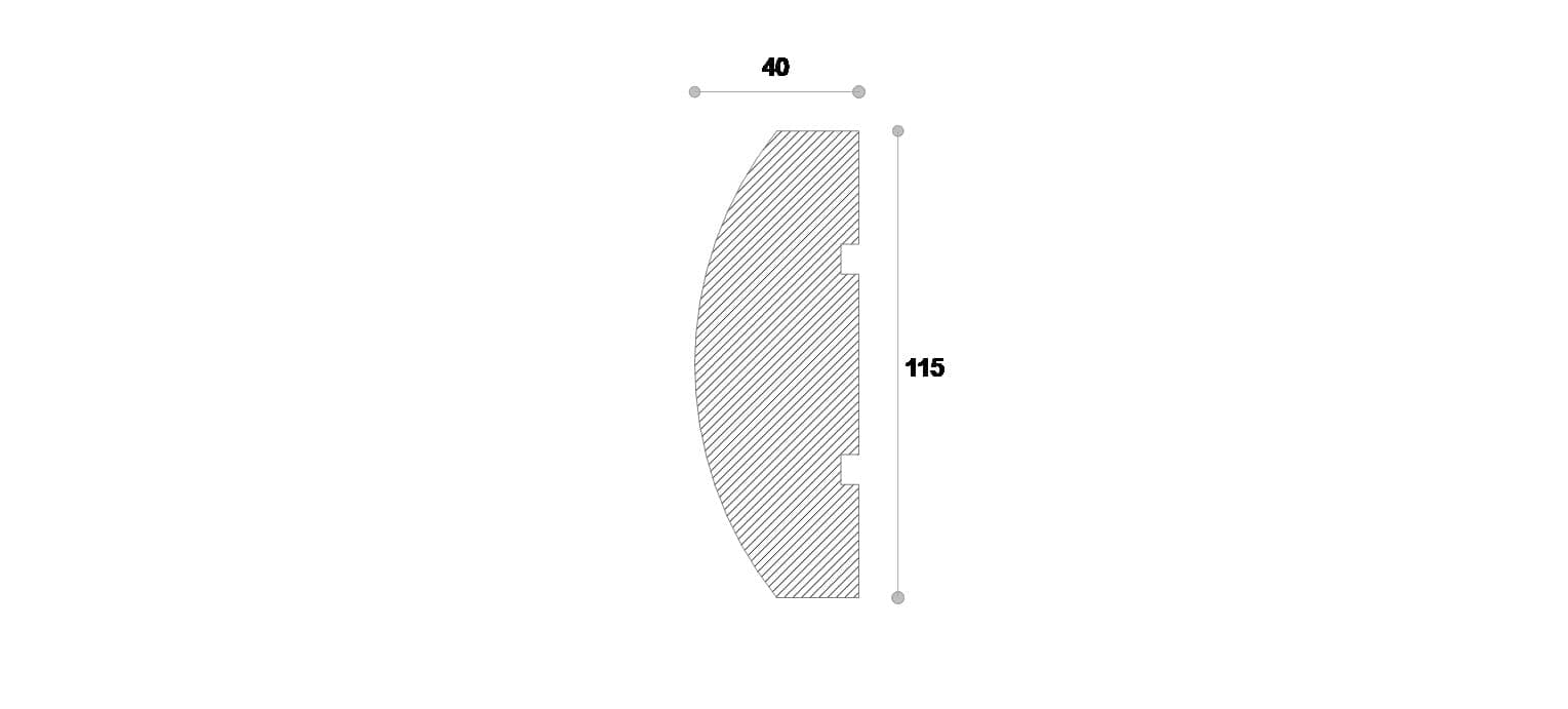 Ancadrament decorativ fereastra #REZISTENT Ada109 115X40X2000 — imagine 2