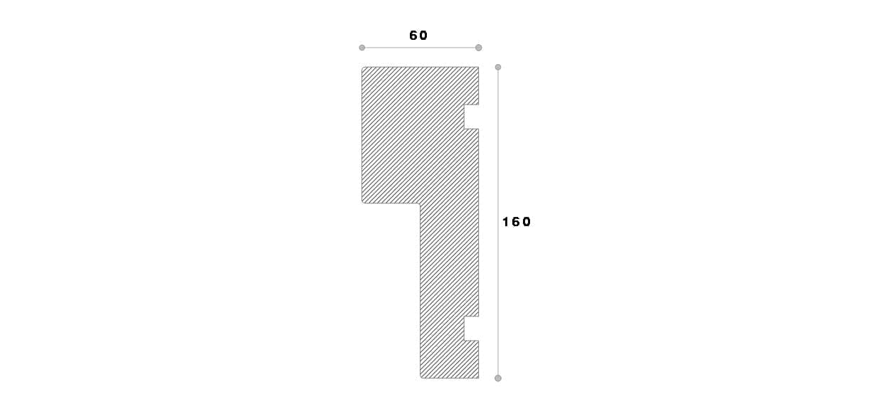Ancadrament decorativ fereastra #REZISTENT Ada134 160X60X2000 — imagine 2
