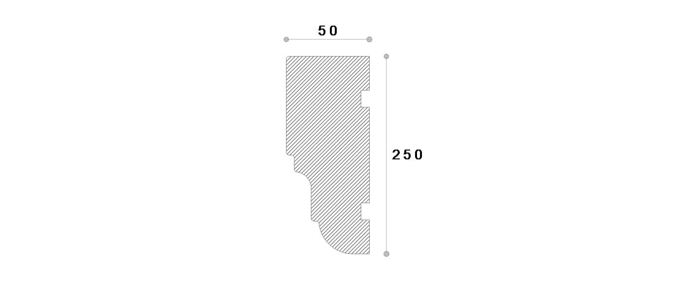 Ancadrament decorativ fereastra #REZISTENT Ada165 115X50X2000 — imagine 2