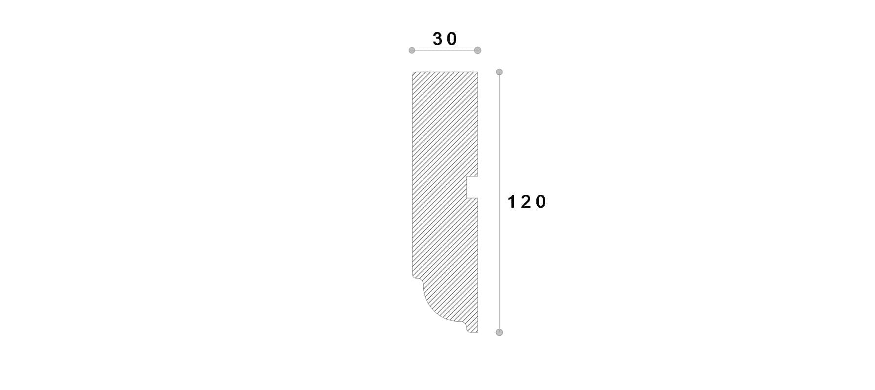 Ancadrament decorativ fereastra #REZISTENT Ada194 120X30X2000 — imagine 2