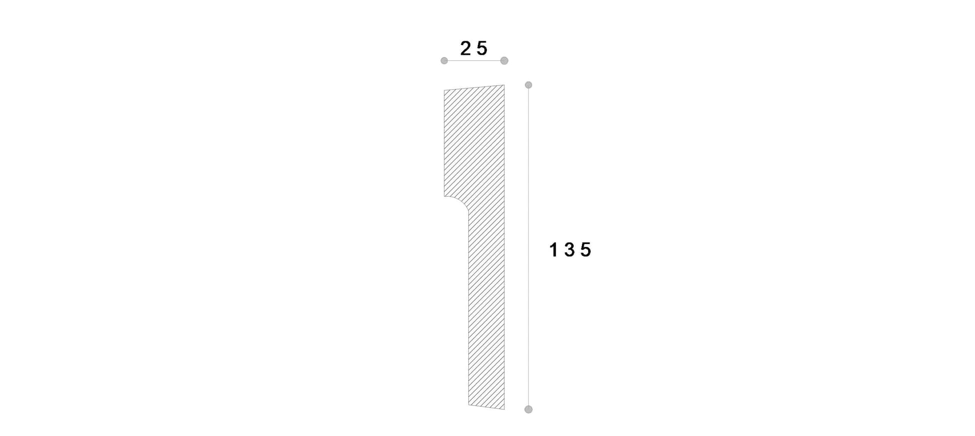 Ancadrament decorativ fereastra #REZISTENT Adma3 135X25X2000 — imagine 2