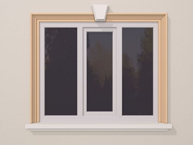 ANCADRAMENT FEREASTRA EXTERIOR FP103 DIMENSIUNE 120X80MM — imagine 2