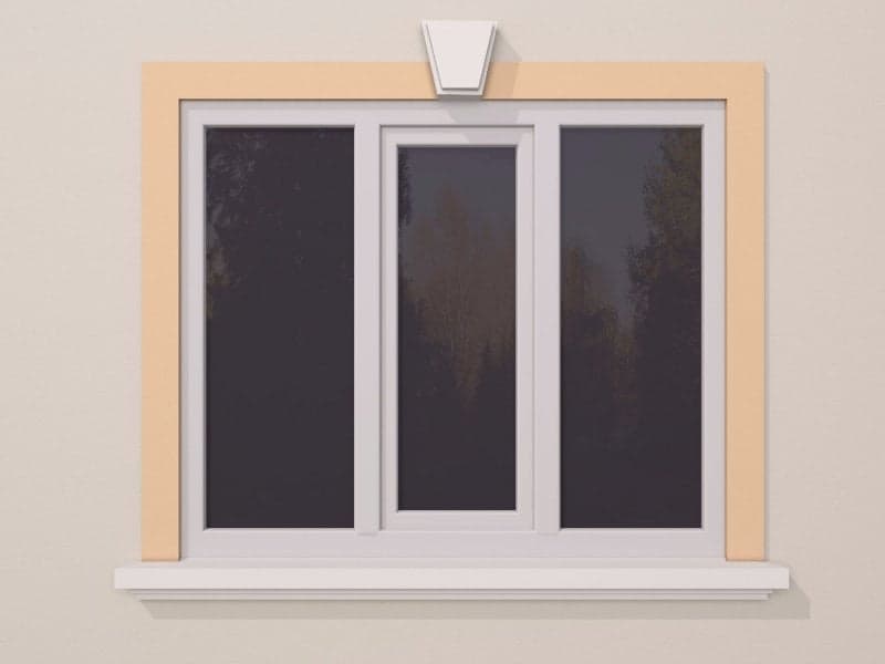 ANCADRAMENT FEREASTRA EXTERIOR FP109 DIMENSIUNE 120X30MM — imagine 2