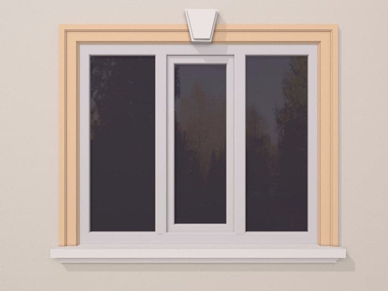 ANCADRAMENT FEREASTRA EXTERIOR FP120 DIMENSIUNE 140X40MM — imagine 3