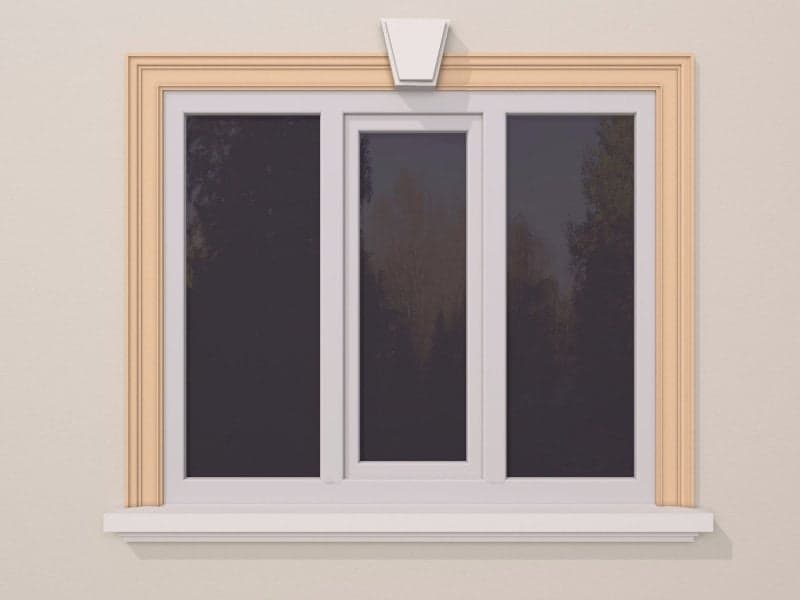 ANCADRAMENT FEREASTRA EXTERIOR FP125 DIMENSIUNE 130X36MM — imagine 3
