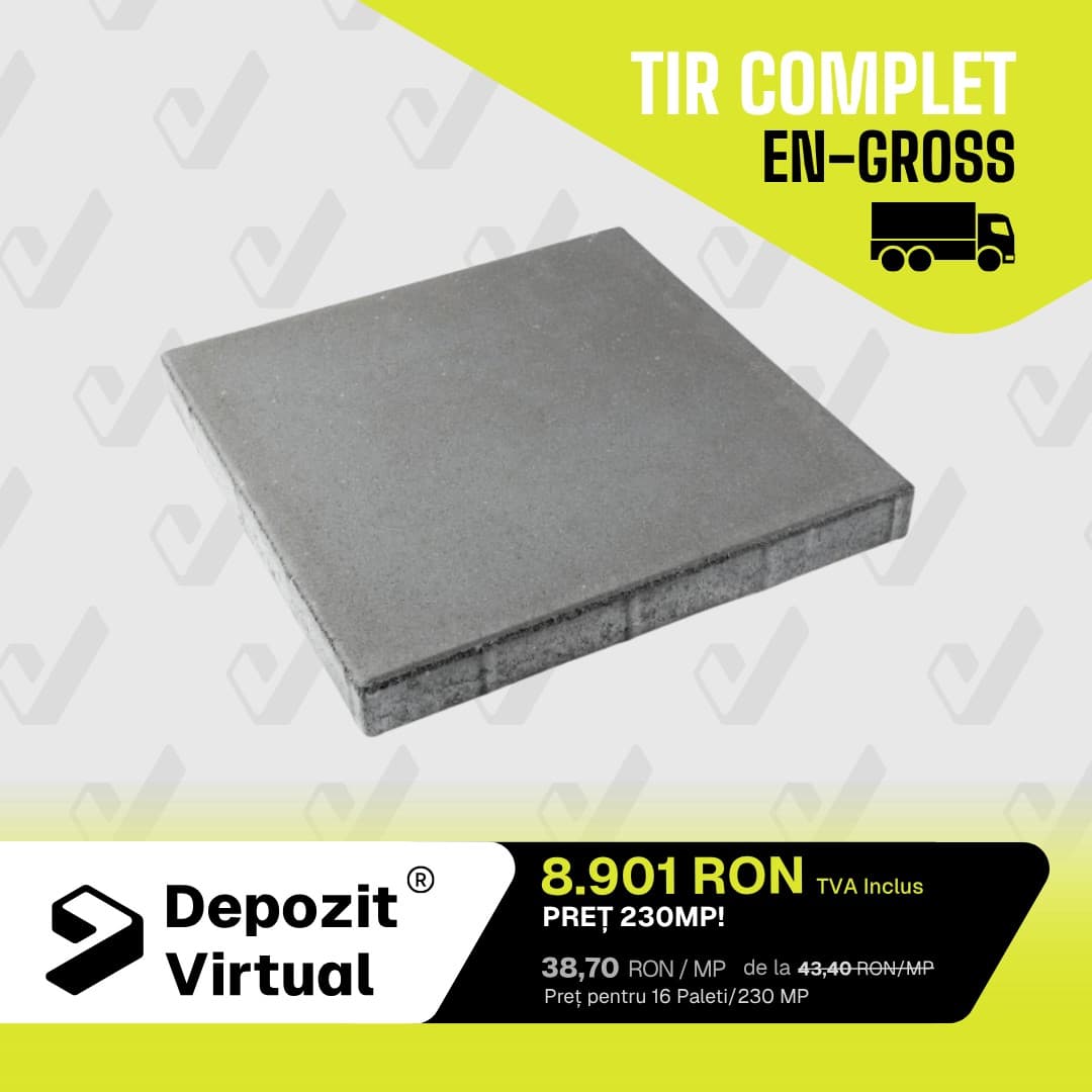 ANGRO Dală WISE 4 cm Gri