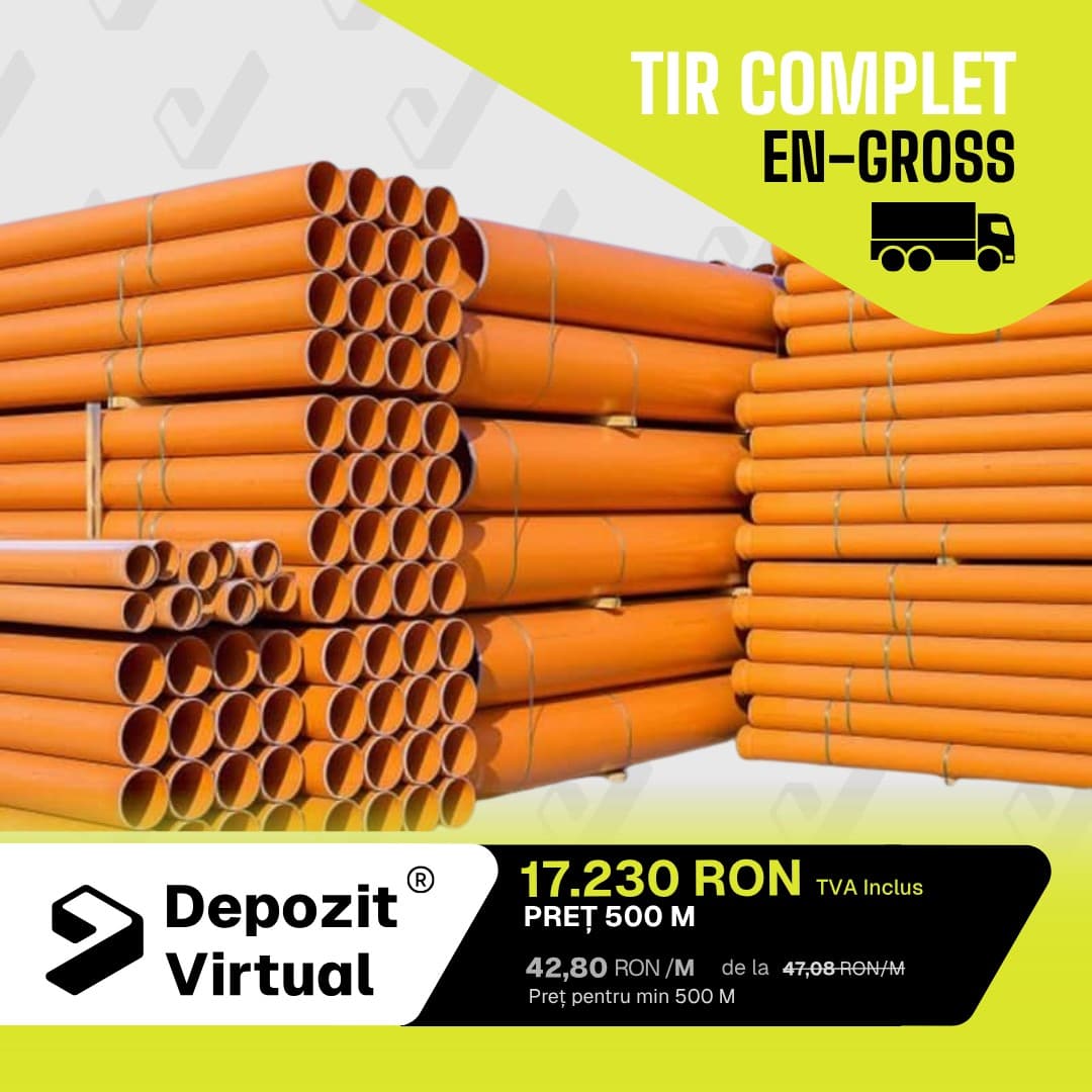 ANGRO Țeavă PVC SN4 Tir Complet En-Gross