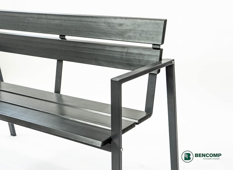 Banca de gradina Bencomp – Confort L 130 x l 37.5 x h 48/89 CM — imagine 2