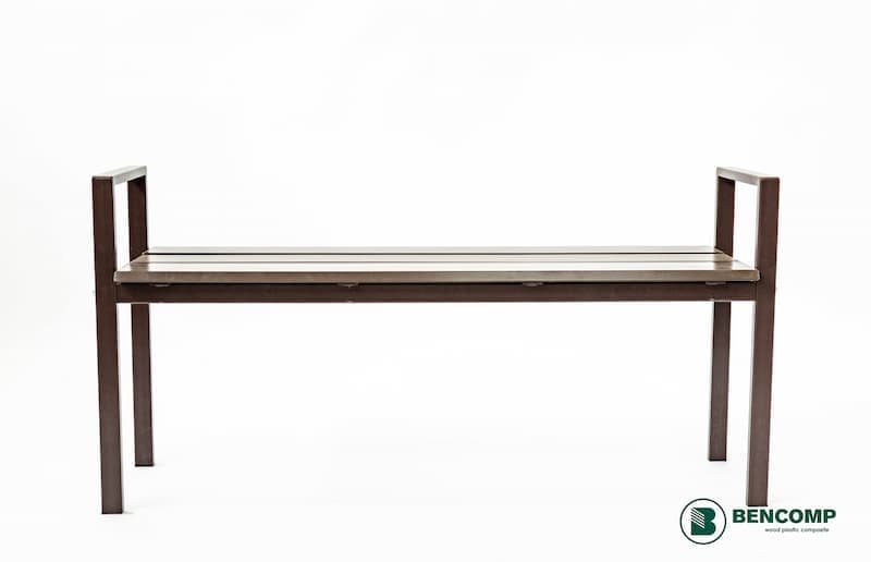 Banca de gradina Bencomp – Urban L 130 x l 37.5 x h 48/65.5 CM — imagine 2