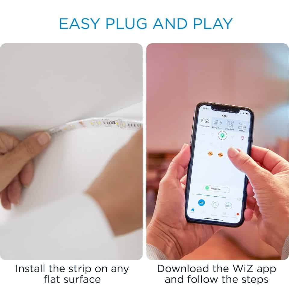 Banda LED Wi-Fi 2M 1600lmStarterKit GE/FR — imagine 2