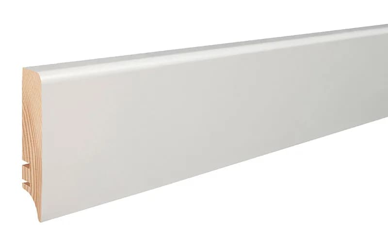 Plinta lemn PW70 alba