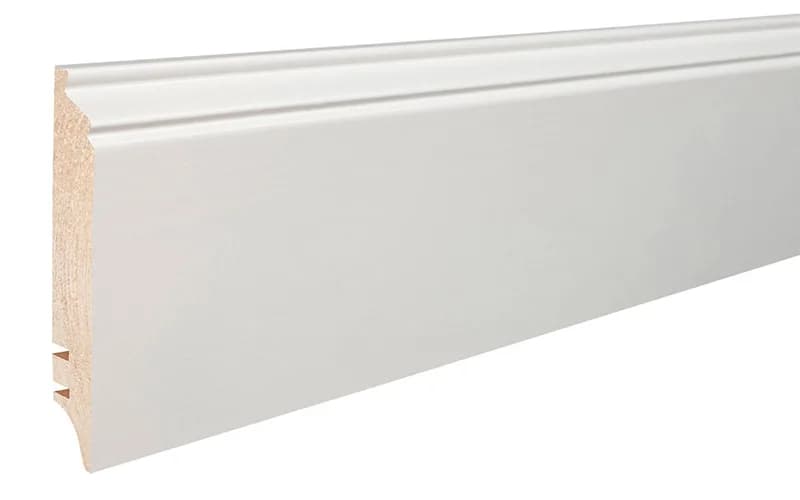 Plinta lemn PW90 alba