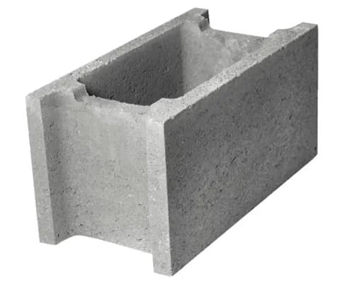 Bolțar de fundație fără cant PETRA 50x25x25 cm gri