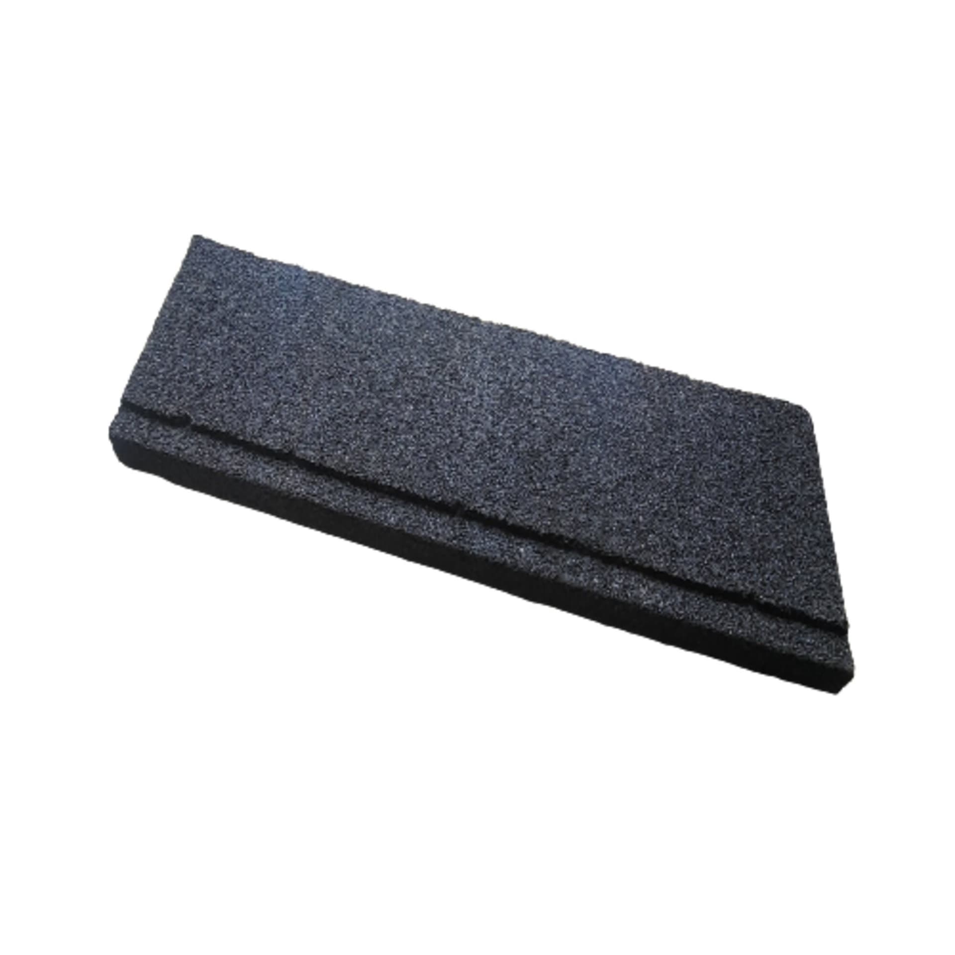 Bordura din cauciuc Eco, negru, 1000 x 250 x 40 mm