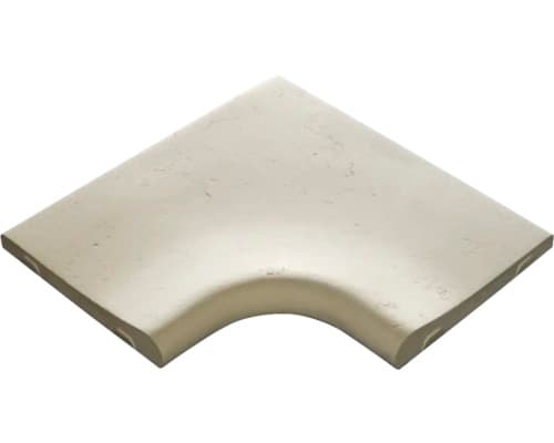 Bordură piscină STAR STONE Roma colț interior rotunjit smoke 50x30x5 cm