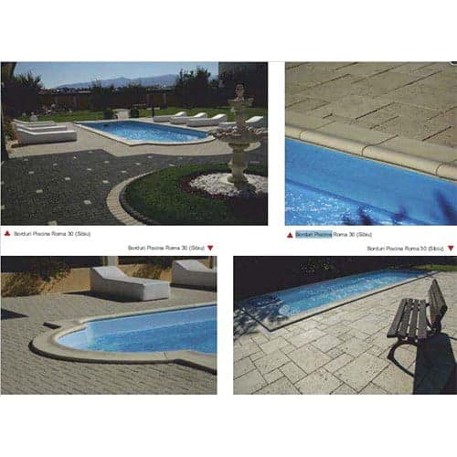 Borduri pentru piscina Roma 30 dreapta 50×30 cm