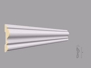 BRAU DECORATIV DIN POLIURETAN BR2 80x20mm