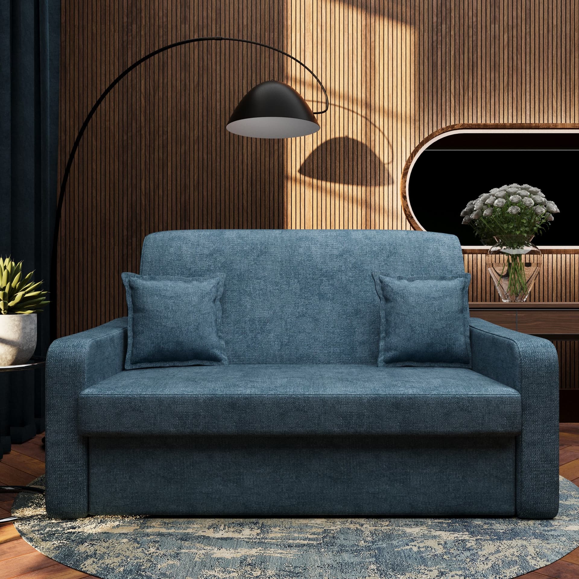 Canapea 2 locuri MONTE C17 Albastru Denim