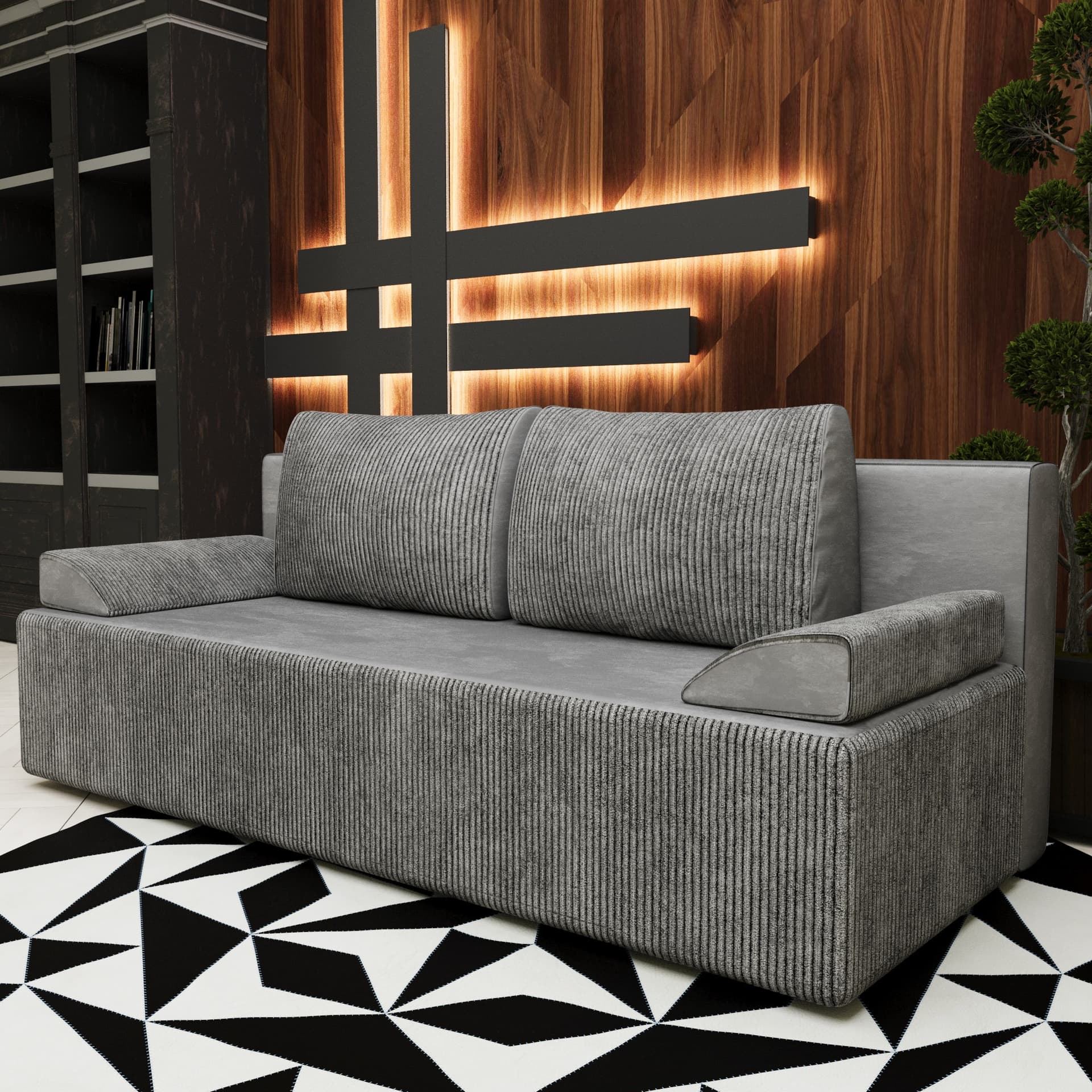 Canapea 3 Locuri DESIRE Z21/T34 Antracit — imagine 4