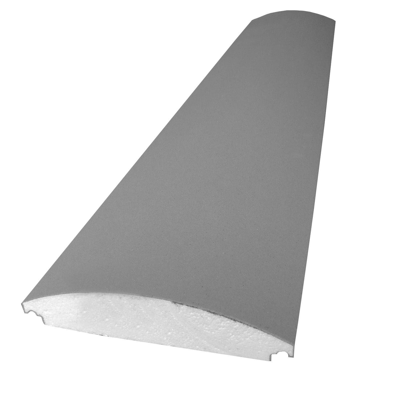 Capac decorativ gard ST104, rotunjit, 2000 x 330 x 73 mm