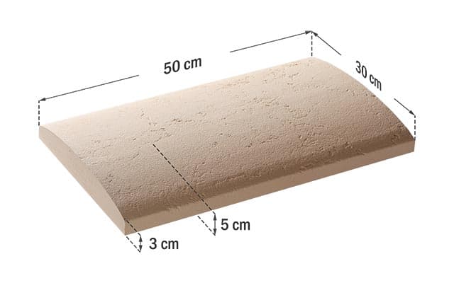 Capac interval Roma Royal 50x30x5 cm