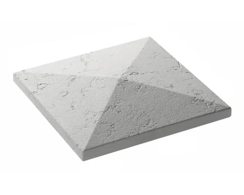 Capac stâlp de gard STAR STONE Roma 35x35 cm silver