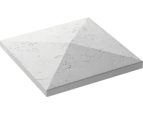 Capac stâlp gard STAR STONE Roma 40x40x6 cm silver