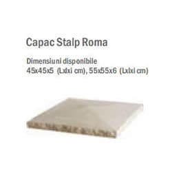 Capac stalp Roma 30x30x5 cm — imagine 2