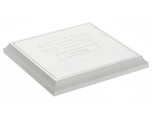 Capitel cu picurător STAR STONE 33x33x4 cm alb