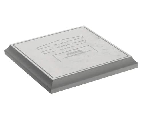 Capitel cu picurător STAR STONE 33x33x4 cm silver