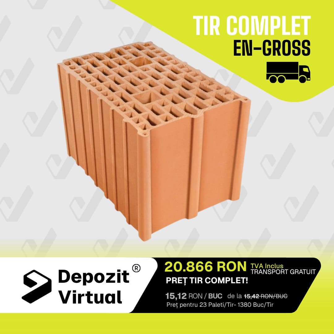 Cărămidă Porotherm 25 Structural Profi EN-GROSS TIR COMPLET — imagine 1