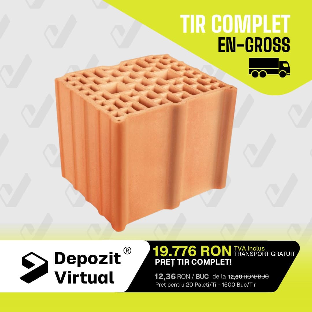Cărămidă Porotherm Structural Profi 30 EN-GROSS TIR COMPLET — imagine 1