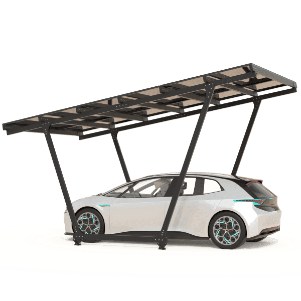 Carport cu panouri fotovoltaice MODEL02, 1 loc — imagine 2