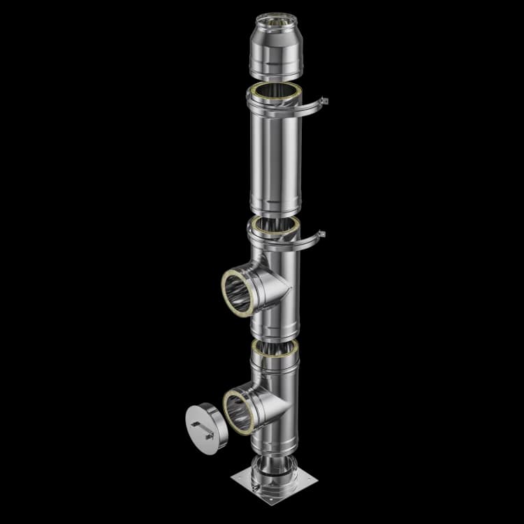 Coș de fum din inox
