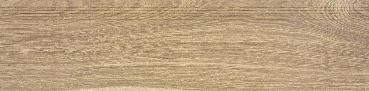 Treapta portelanata bej, 120×30, rectificat, Colectia BOARD