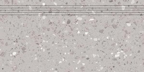 Treapta portelanata gri, 60×30 cm, rectificata, Colectie PORFIDO