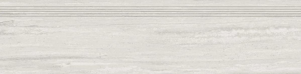 Treapta portelanata ivoriu, 120×30, rectificat, Colectia ALBA
