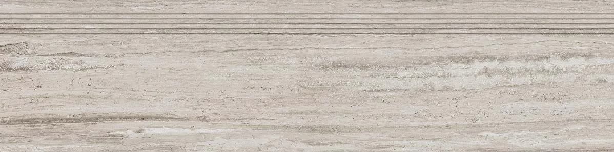 Treapta portelanata maro-gri, 120×30, rectificat, Colectia ALBA