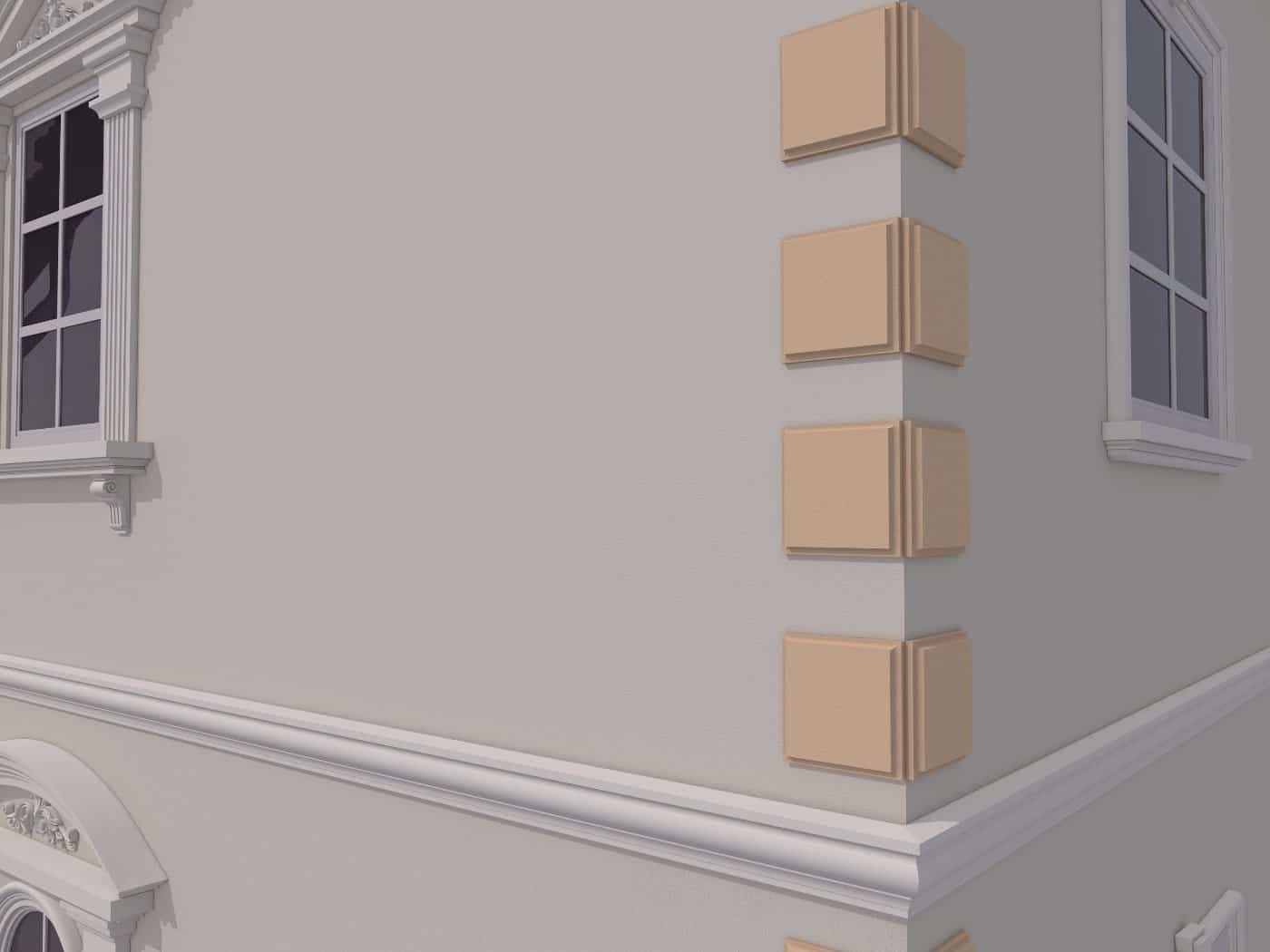 Coltar decorativ fatada FPCL1 250 x 250mm — imagine 2