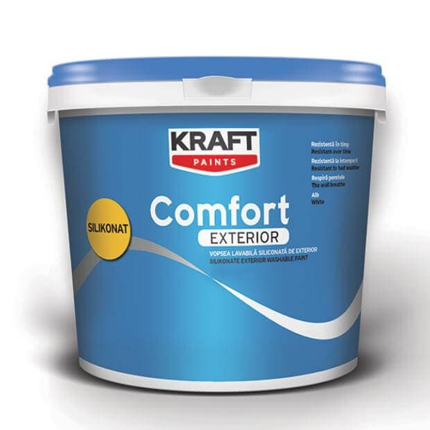 Comfort Exterior Silikonat Kraft 15L Alb