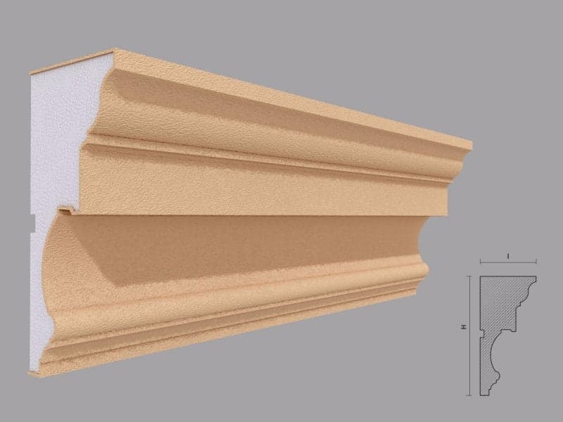 CORNISA DECORATIVA FATADA FP412 160x80mm