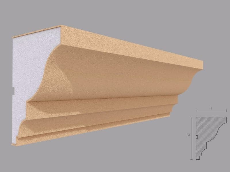 CORNISA DECORATIVA FATADA FP415 140x100mm