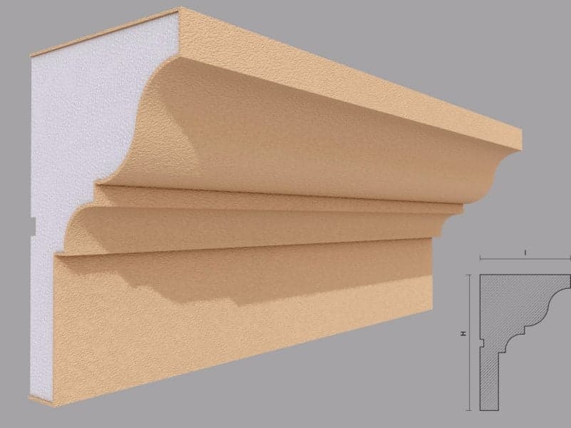 Cornisa decorative fatada fp 417