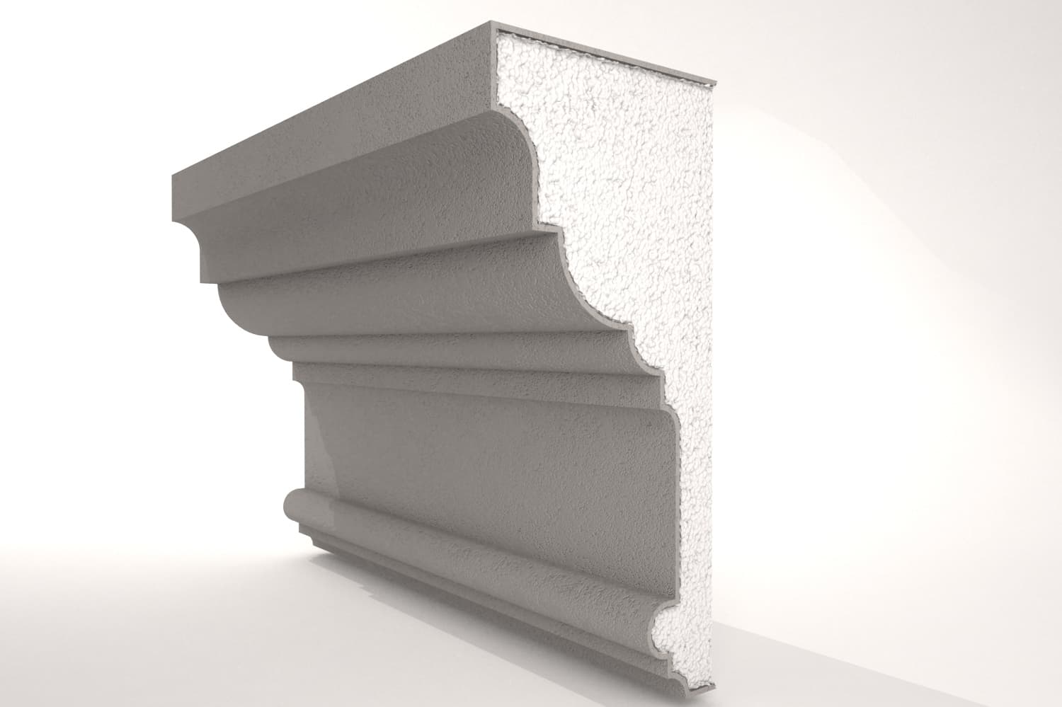 Cornisa decorativa, polistiren expandat, NC110, 200 x 28.5 x 13 cm