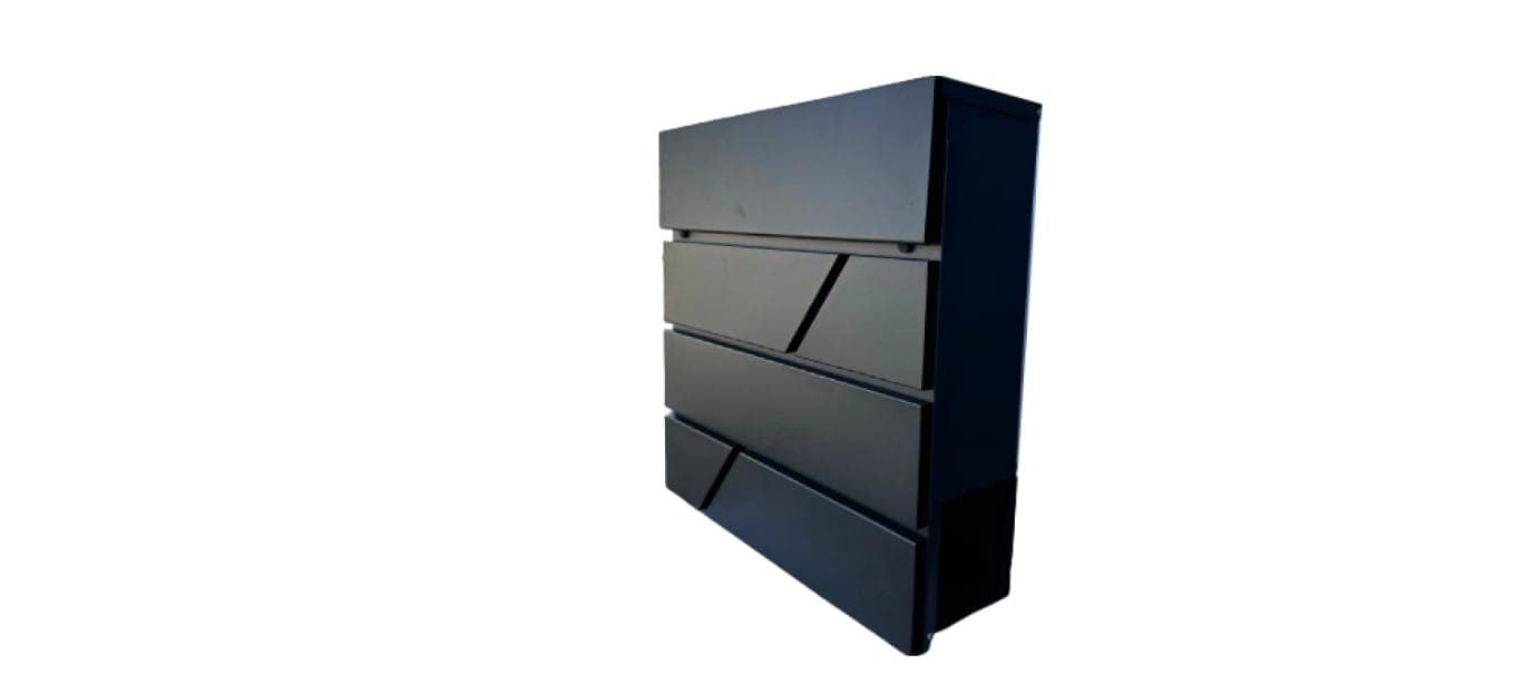 Cutie postala #REZISTENT otel zincat,  Design Modern, gri  antracit