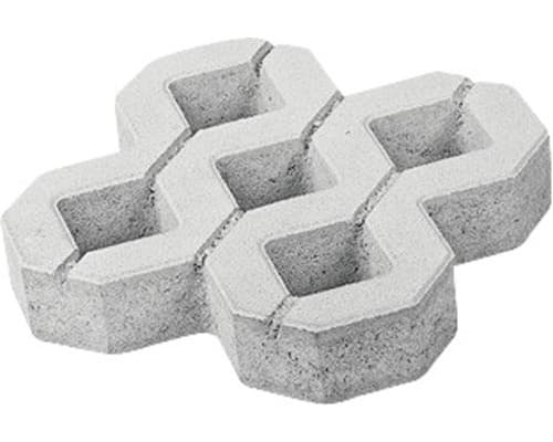 Dală beton PETRA grilaj gri 40x40x8 cm